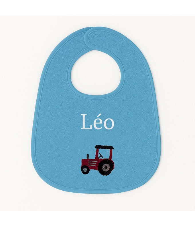 Bavoir personnalisé avec motif tracteur