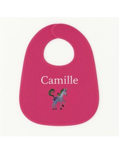 Bavoir personnalisé avec motif licorne