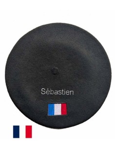Béret France fabriqué à Bayonne et personnalisé à Osses