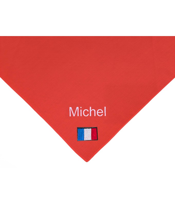 Foulard  France brodé personnalisé