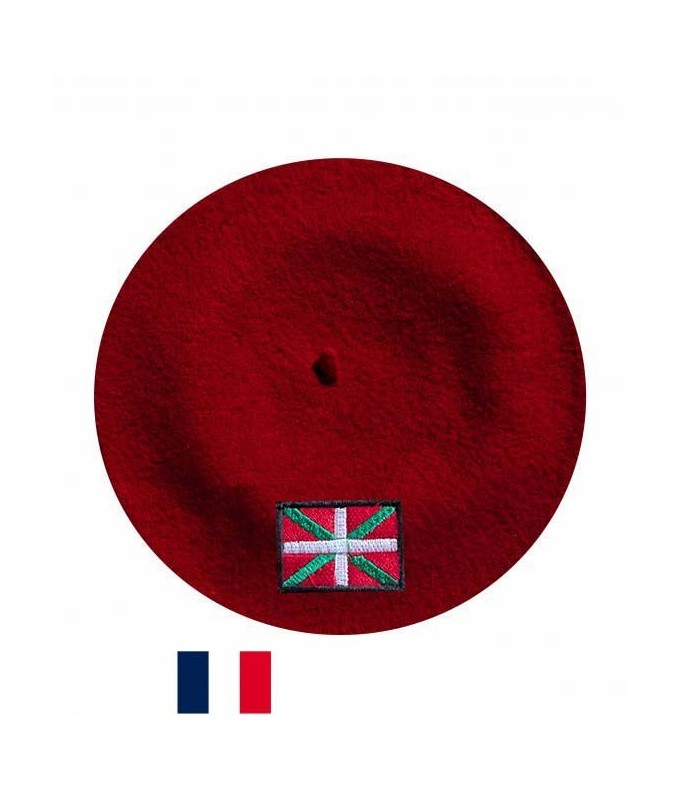 Béret Drapeau basque fabriqué à Bayonne