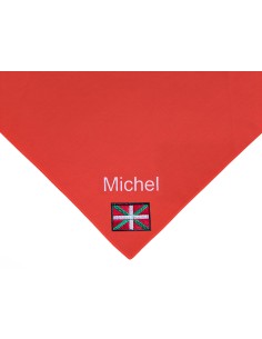 Foulard  Drapeau basque brodé personnalisé