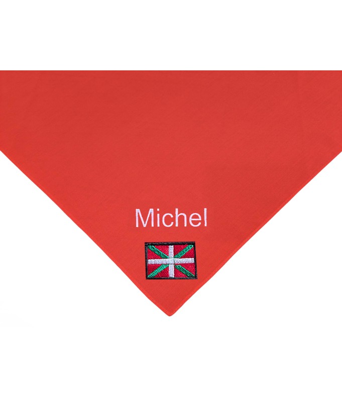 Foulard  Drapeau basque brodé personnalisé