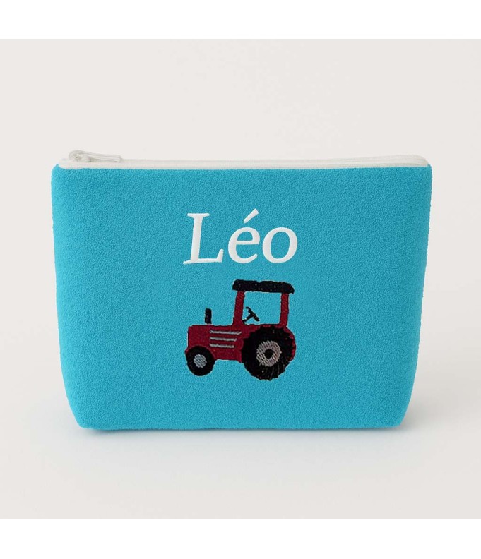 Trousse de toilette personnalisée avec motif  tracteur