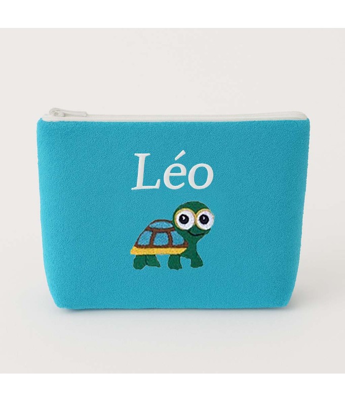 Trousse de toilette personnalisée avec motif tortue