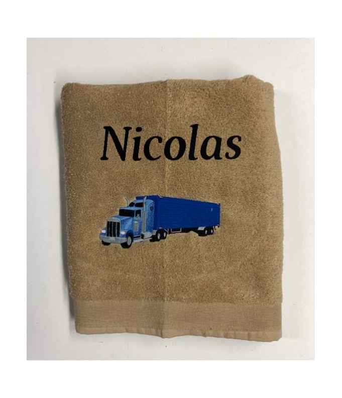 Drap de Bain Camion Personnalisé 70X140