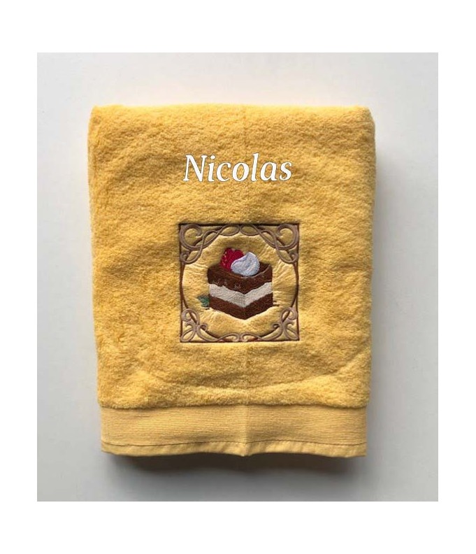 Drap de Bain Gateau 4 Personnalisé