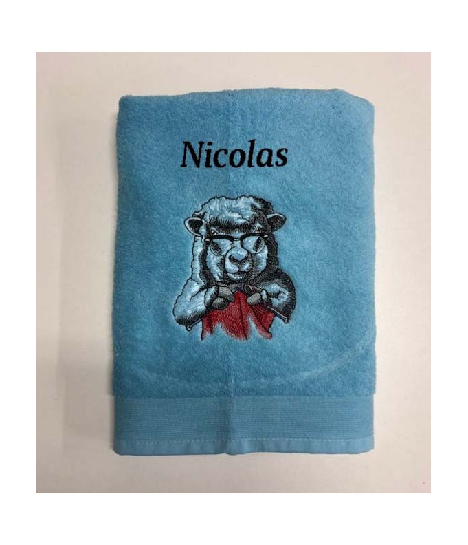 Drap de Bain Tricot Personnalisé