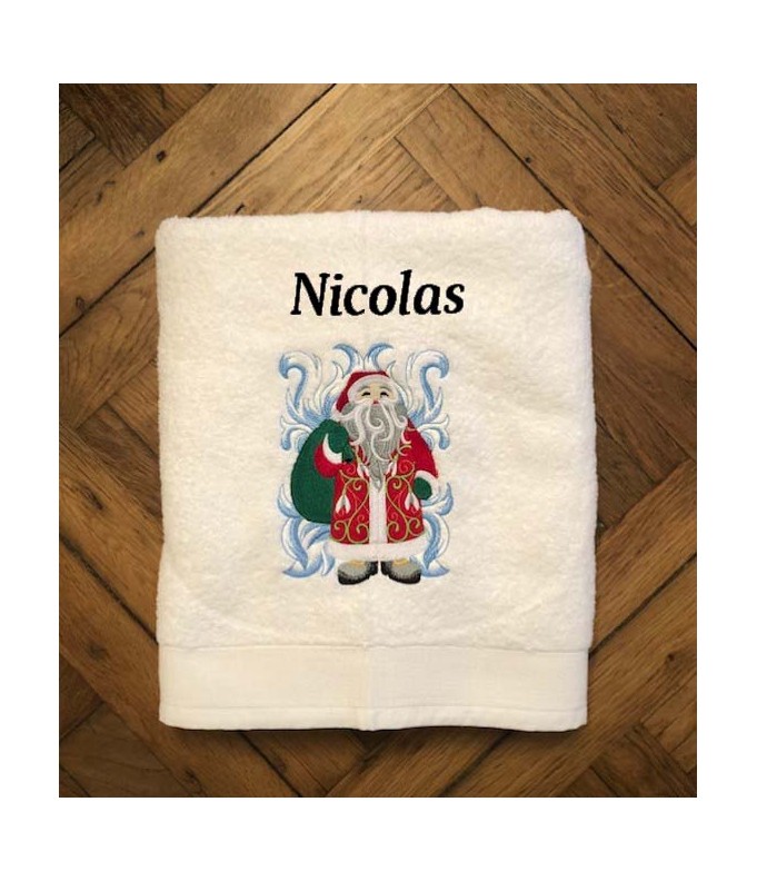 Drap de Bain  Père Noël 2 Personnalisé