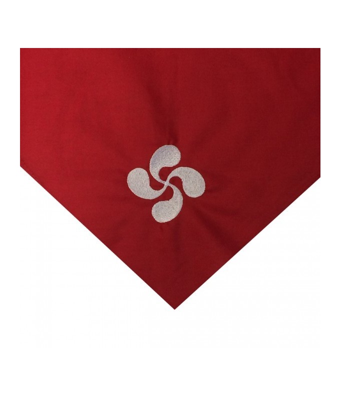 Bandana rouge croix basque