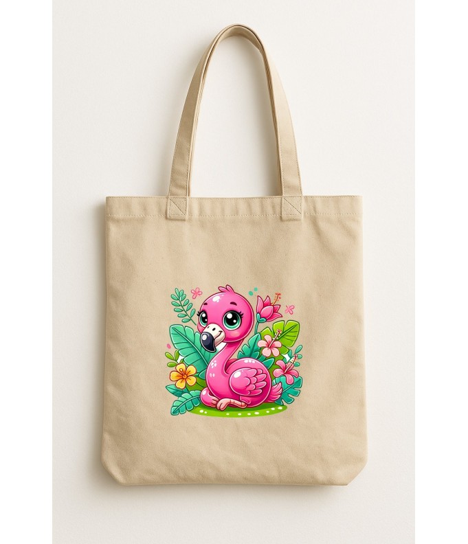 Sac Shopping flamand rose