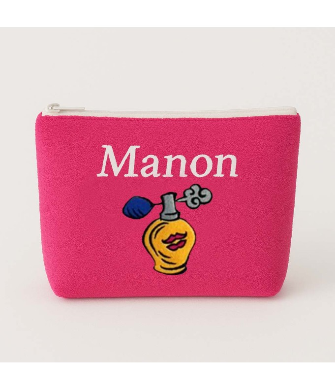 Trousse de toilette personnalisée avec motif  parfum