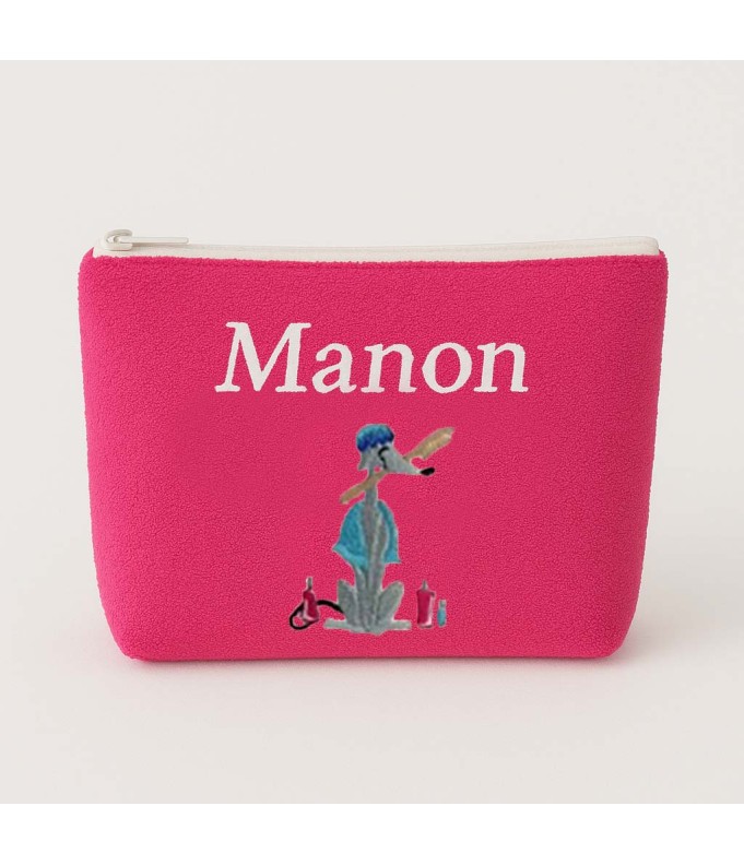 Trousse de toilette personnalisée avec motif  brosse à dents
