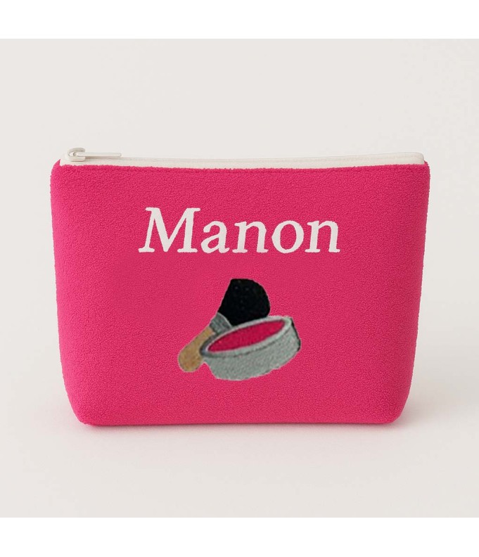 Trousse de toilette personnalisée avec motif  maquillage